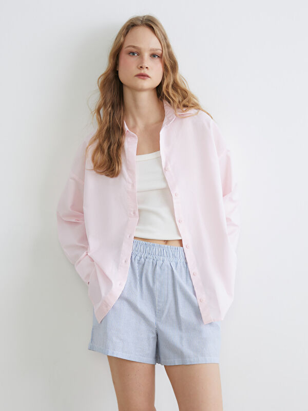 XSIDE Oversize Oxford Damenhemd