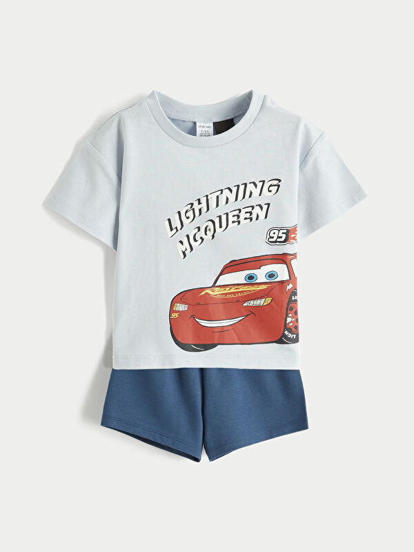 LCW baby Cars Baskılı Erkek Bebek Tişört ve Şort