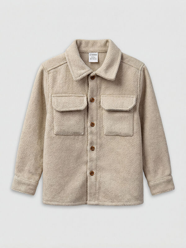LCW Kids Dobby Fabric Boys' Shirt
