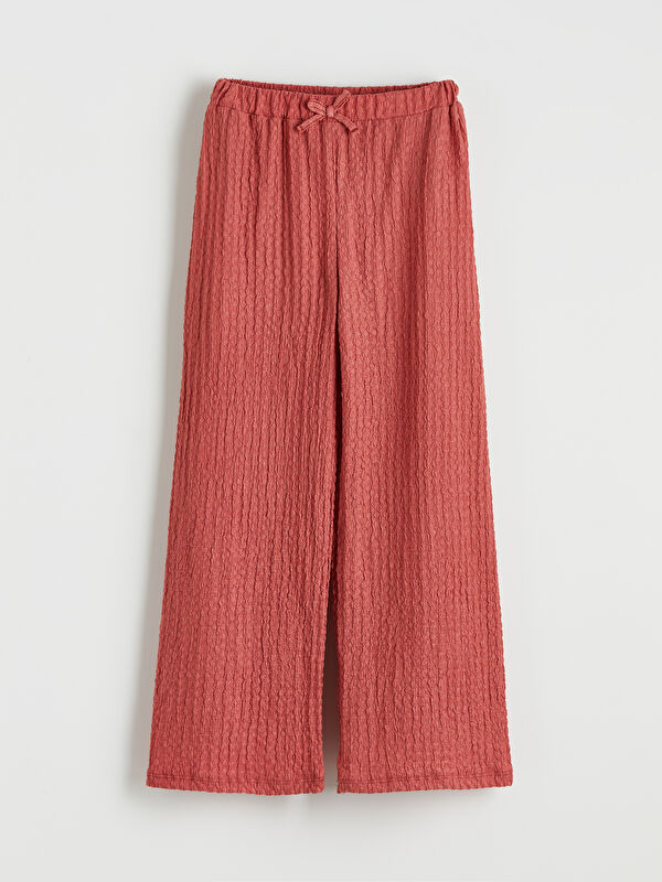 LCW Kids Pantalon large texturé pour fille
