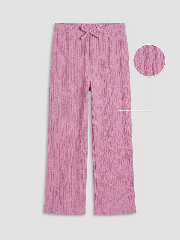 LCW Kids Pantalon large texturé pour fille