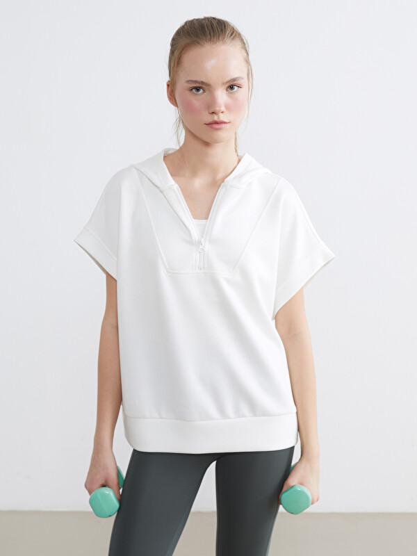 KOOR SPORT سویتشێرت سپی ژن