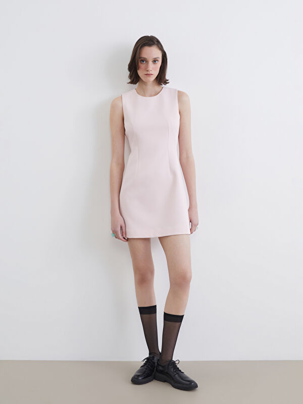 XSIDE Crew Neck Mini Dress