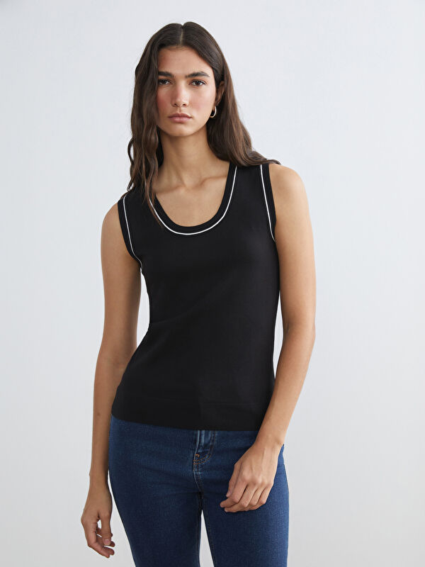 LCW EVERYDAY Women's U-Neck Knit Sweater