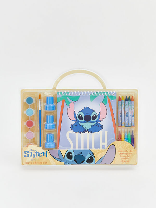 LCW JOY Lilo ve Stitch Baskılı Boyama Seti