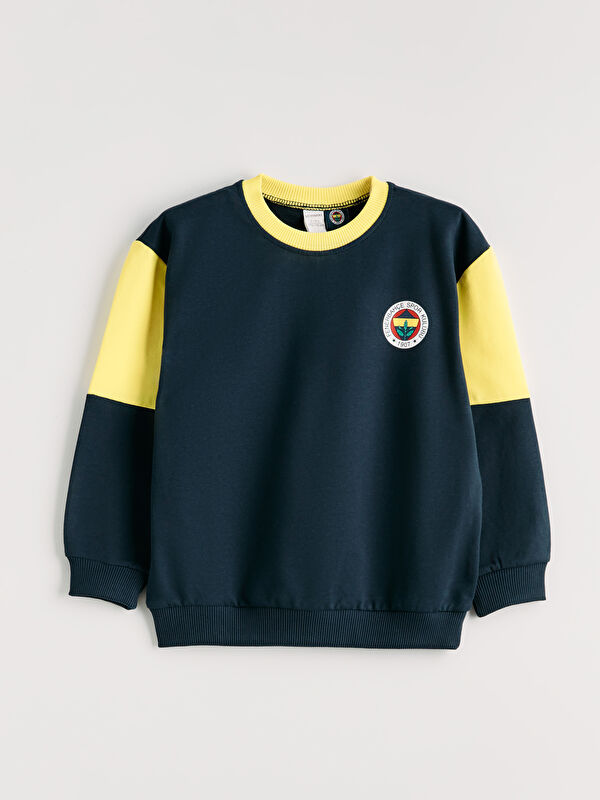 LCW Kids Fenerbahçe Baskılı Erkek Çocuk Sweatshirt