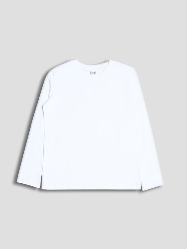 LCW Kids Crew Neck Long Sleeve Basic Boys' T-Shirt