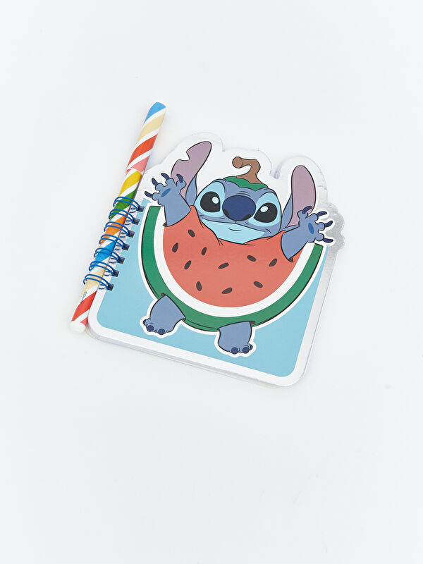 LCW JOY Stitch Baskılı Çocuk Not Defteri ve Kalem