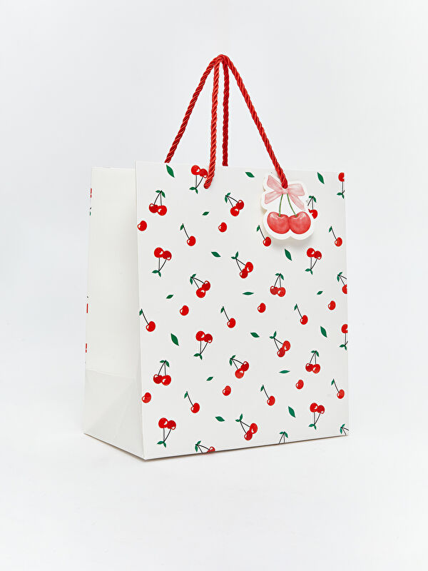 LCW JOY Cherry-Print Paper Bag