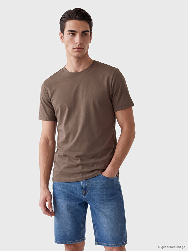 LCWAIKIKI Classic Slim Fit %100 Pamuk Basic Tişört