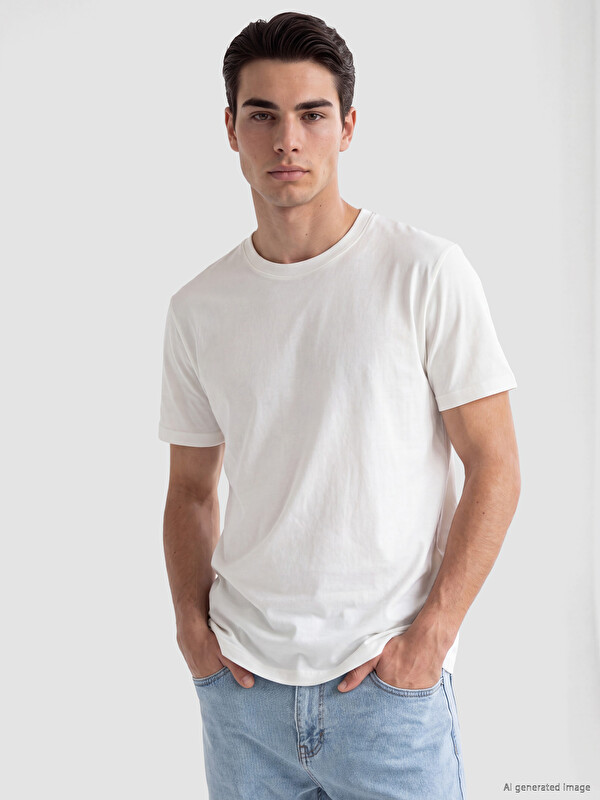 LCWAIKIKI Classic Slim Fit %100 Pamuk Basic Tişört