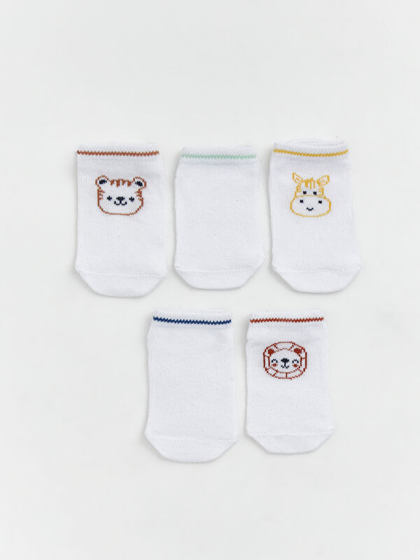 LCW baby Hayvan Desenli Erkek Bebek Patik Çorap