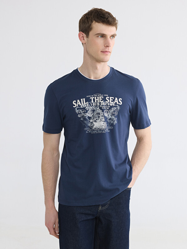 LCWAIKIKI Classic Crew Neck Printed Men's T-Shirt