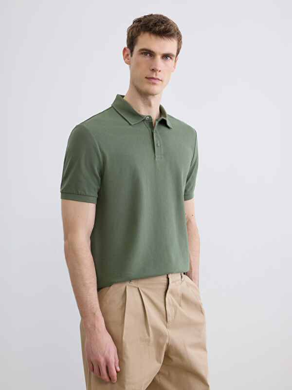 LCWAIKIKI Classic Polo Yaka Pike Erkek Tişört