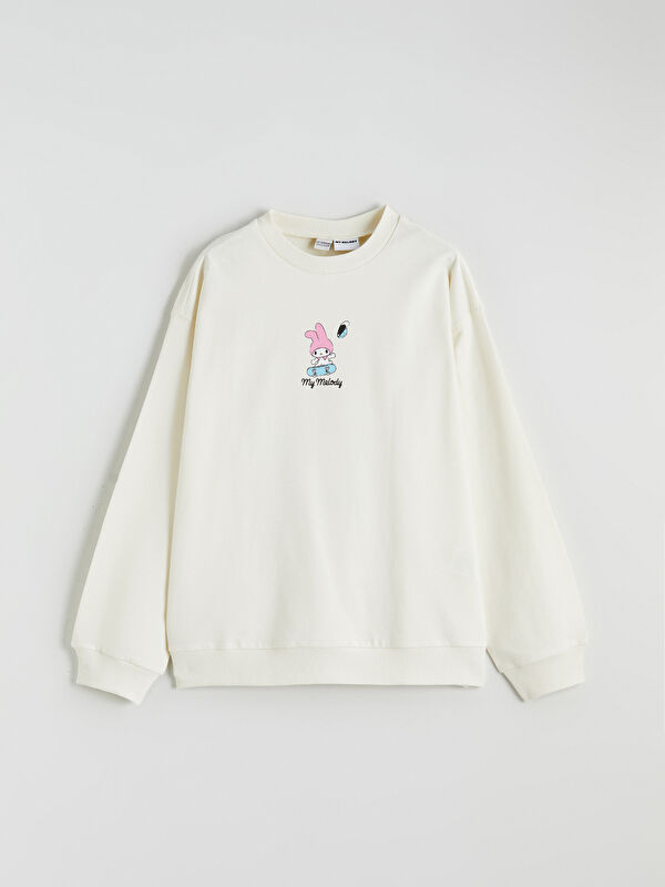 LCW Kids Sweat-shirt pour Filles Imprimé My Melody à Col Rond