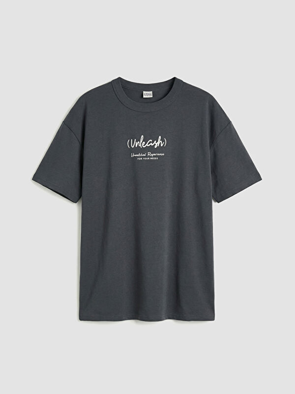 LCW Kids Yazı Baskılı Erkek Çocuk Tişört