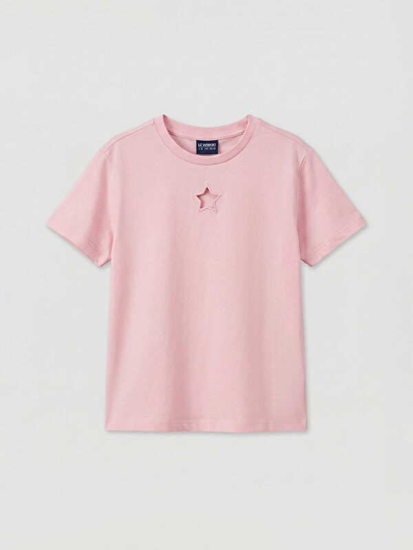 LCW Kids Crew Neck Girl's T-Shirt