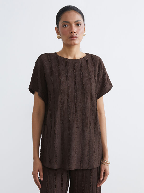 LCWAIKIKI Classic Woman BROWN Blouse