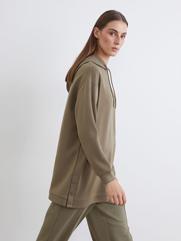LCW EVERYDAY Hooded Soft Touch Women's Sweatshirt Tunic