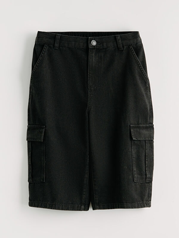 LCW Kids Cargo Pocket Boys' Denim Shorts