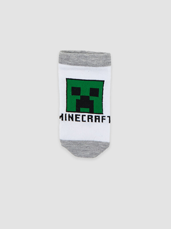 LCW Kids Minecraft Baskılı Erkek Çocuk Patik Çorap