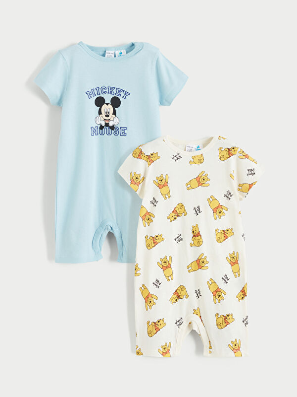 LCW baby Two-Pack of Short-Sleeve Baby Bodysuits