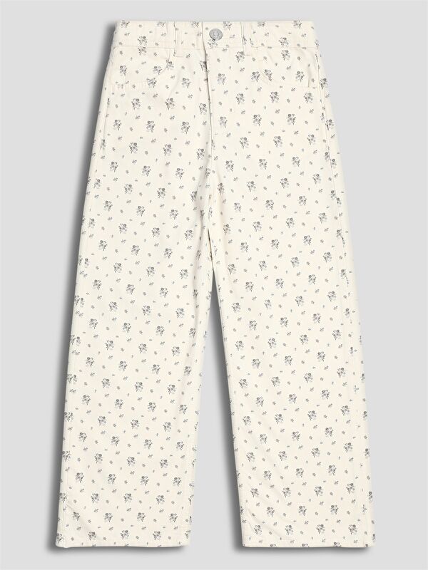 LCW Kids Floral Twill Girls' Trousers