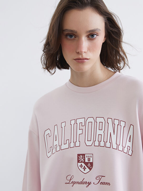 XSIDE California Bedrucktes Oversize Sweatshirt für Damen