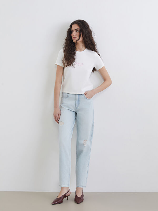 LCW Jeans Джинси бойфренд із потертостями