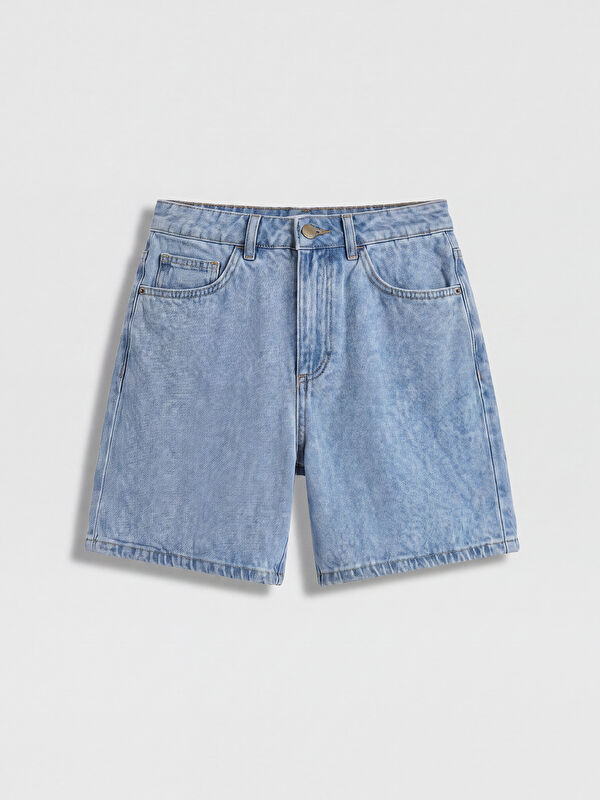 LCW Jeans Woman Indigo Denim Shorts