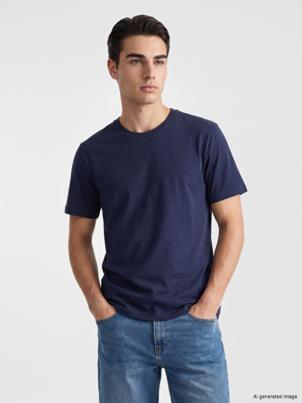 LC WAIKIKI %100 Pamuk Basic Erkek Tişört
