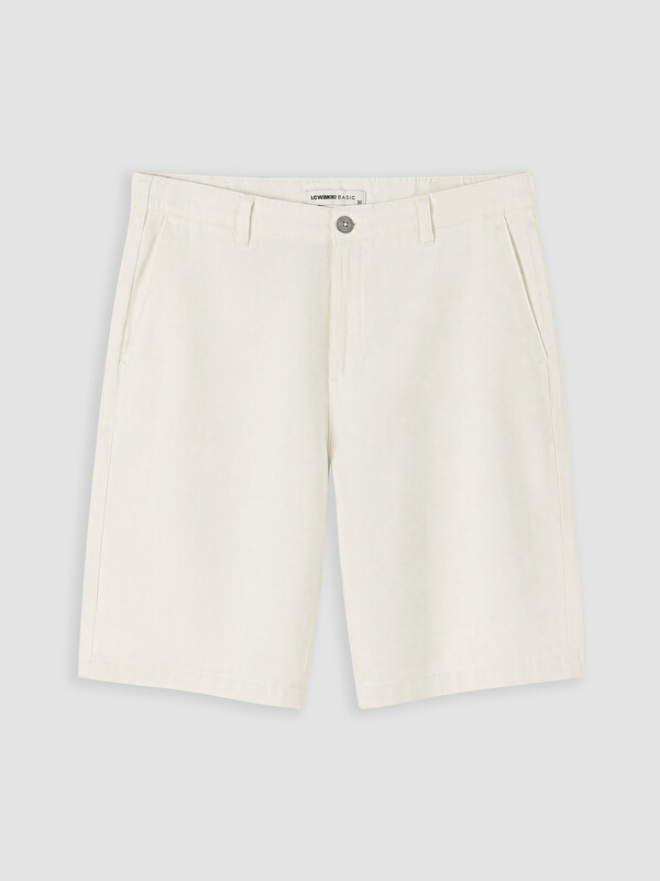 LCWAIKIKI Classic Regular Fit Keten Karışmlı Erkek Şort