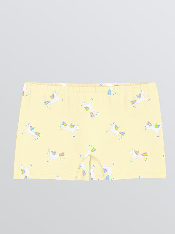 LCW Kids Desenli Kız Çocuk Boxer