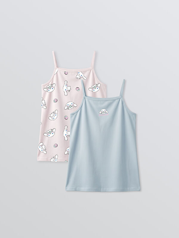 LCW Kids Cinnamoroll Baskılı İp Askılı Kız Çocuk Atlet  2'li
