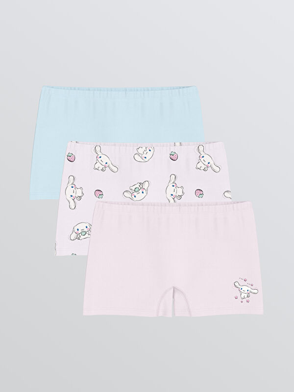 LCW Kids Cinnamoroll Baskılı Kız Çocuk Boxer 3'lü
