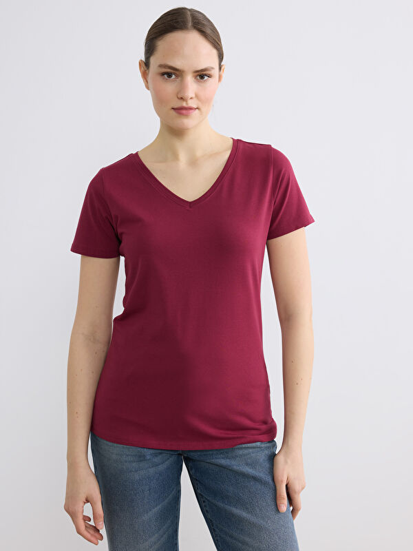 LCWAIKIKI Basic V Neck Women's T-Shirt