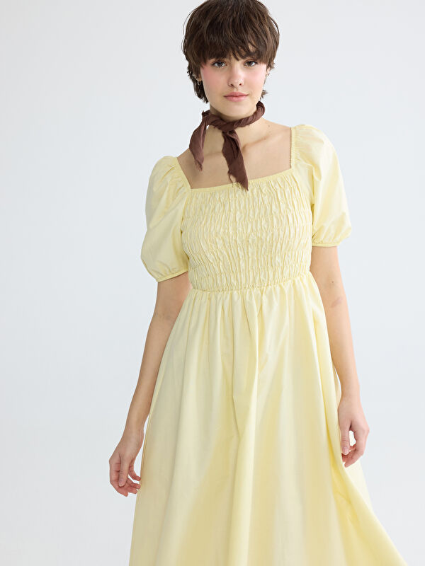 XSIDE Square Neck Poplin Dress