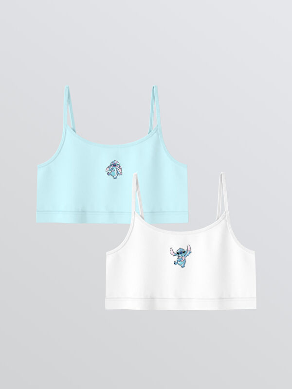 LCW Kids Stitch Baskılı İp Askılı Kız Çocuk Büstiyer 2'li