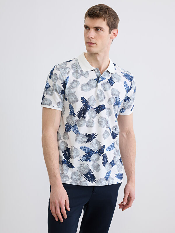 LCW Vision Polo Yaka Desenli Pike Erkek Tişört