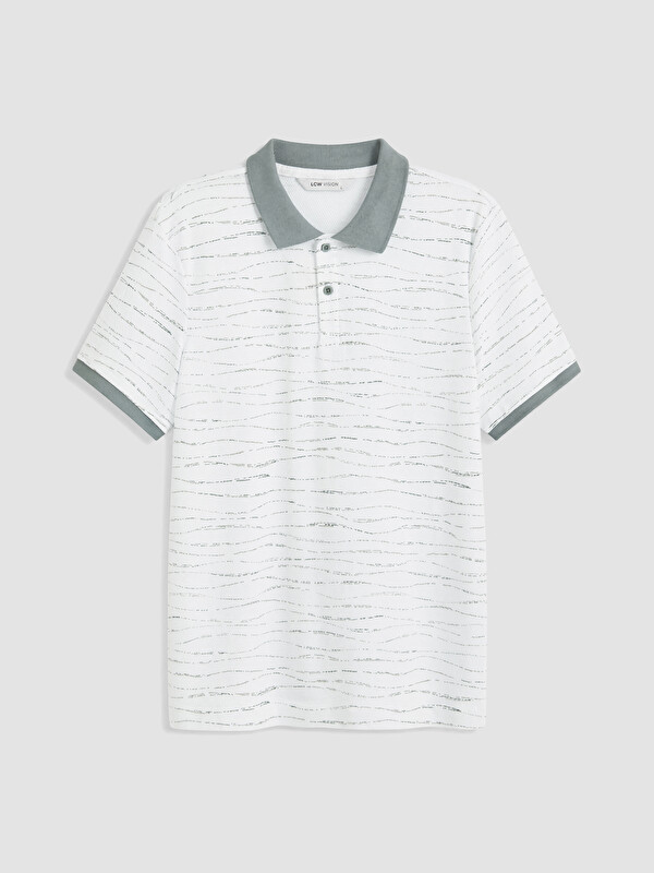 LCW Vision Polo Yaka Desenli Erkek Tişört