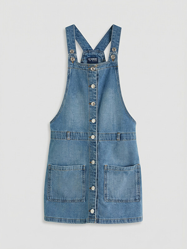 LCW Kids Robe Salopette en Denim pour Filles