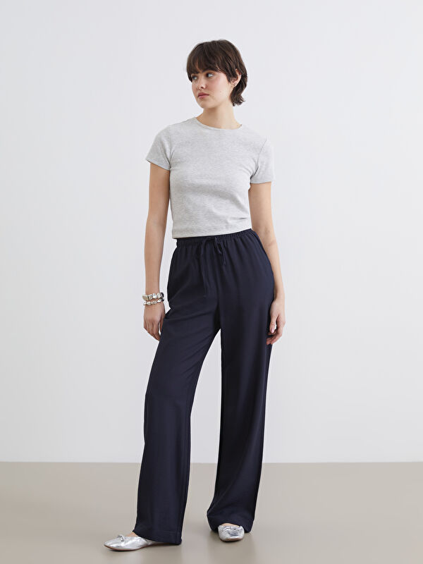 XSIDE Pantalon pour Femmes avec Taille Élastiquée