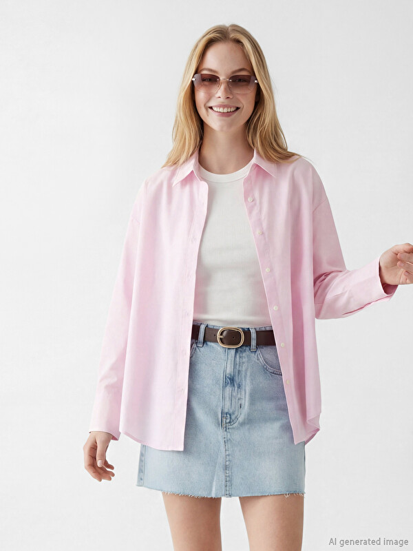 XSIDE Oversize Oxford Women's Shirt