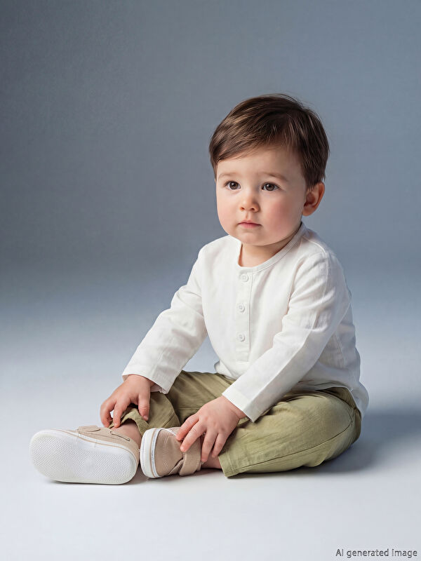 LCW baby Erkek Bebek Hakim Yaka Gömlek ve Pantolon