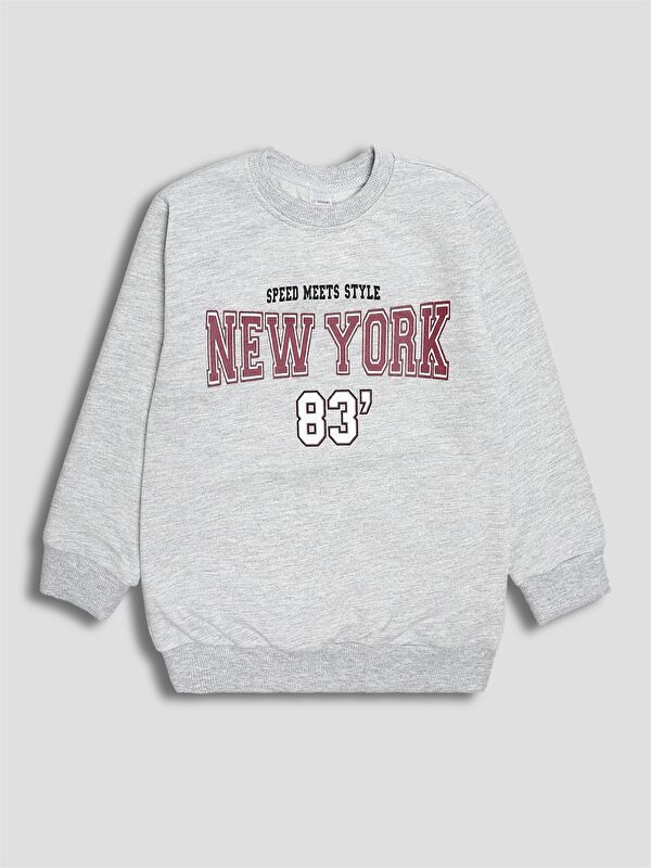 LCW Kids Sweat-shirt pour Garçons avec Imprimé New York