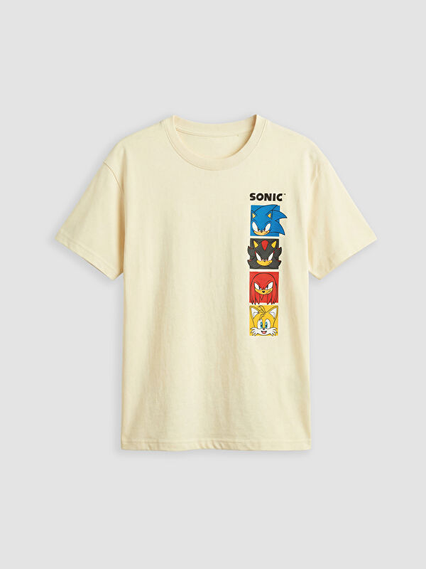 LCW baby T-shirt pour Garçons à Col Rond Imprimé Sonic