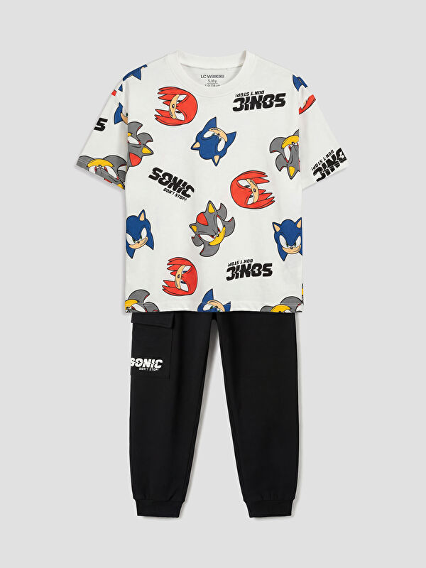 LCW Kids Sonic Printed Boys' Set