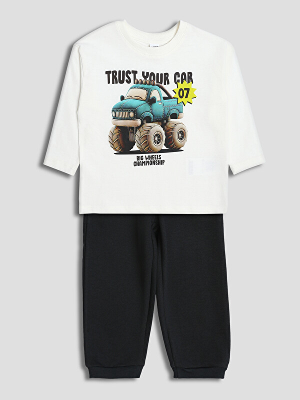 LCW Kids T-shirt imprimé pour garçons et pantalon de survêtement