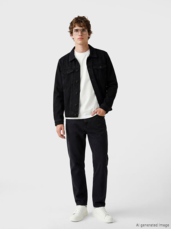 LCW Jeans Standart Kalıp Erkek Gömlek Ceket