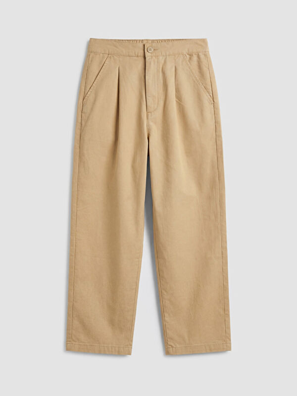 LCW Kids Loose Fit Boys' Linen-Look Trousers